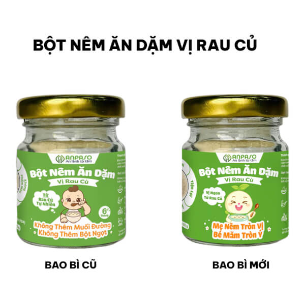 Bột nêm ăn dặm Anpaso vị rau củ 60g