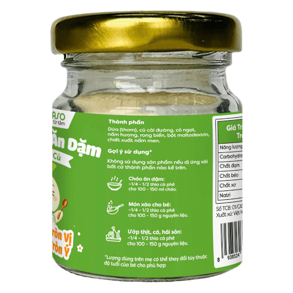 Bột nêm ăn dặm Anpaso vị rau củ 60g
