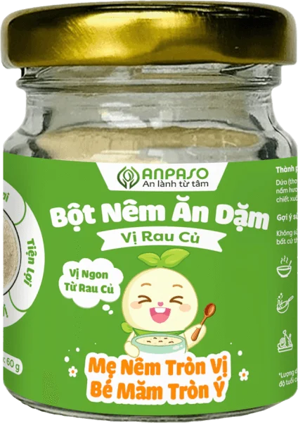 Bột nêm ăn dặm Anpaso vị rau củ 60g