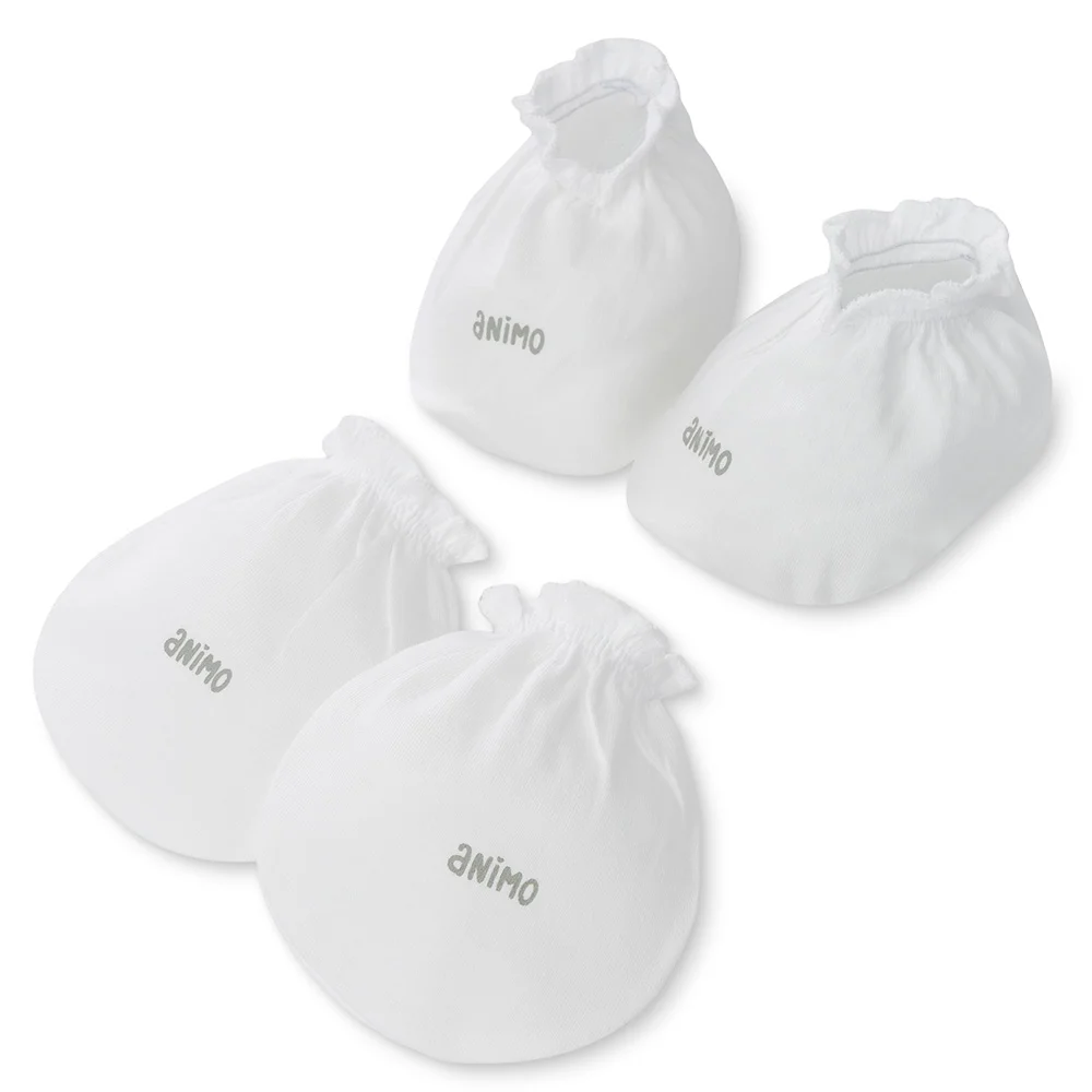 Bộ bao tay chân thun Animo HN0924088 (NB,Nhiều màu,Giao ngẫu nhiên)