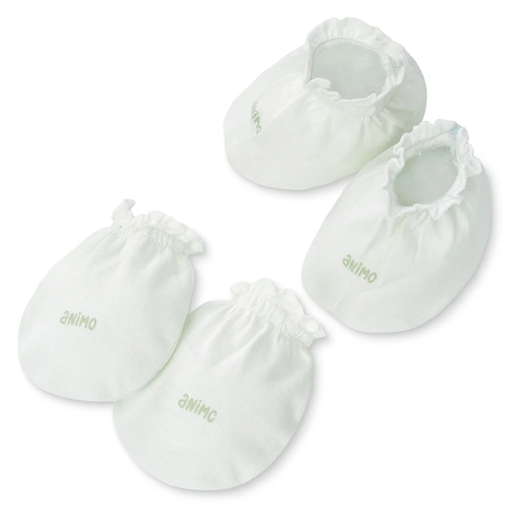 Bộ bao tay chân thun Animo HN0924088 (NB,Nhiều màu,Giao ngẫu nhiên)