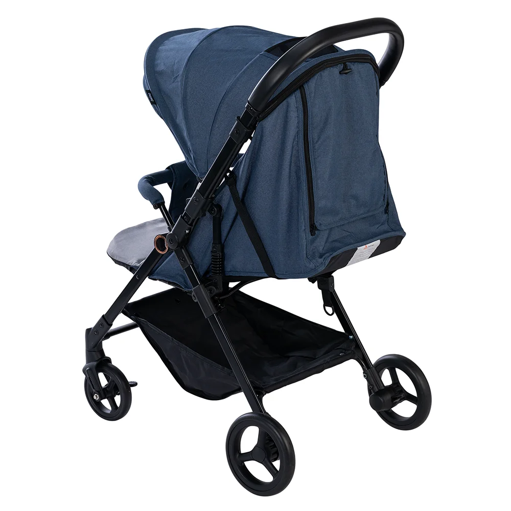 Xe đẩy 2 chiều Animo Q1 (Xám + Xanh denim)