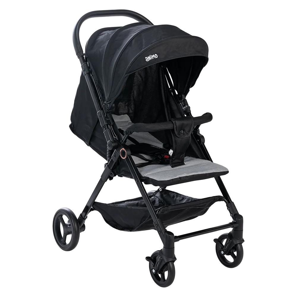 Xe đẩy 2 chiều Animo Q1 (Xám + Đen)