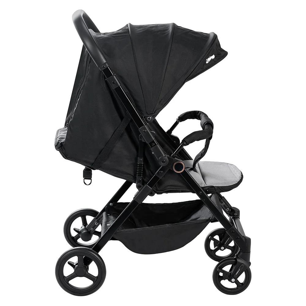 Xe đẩy 2 chiều Animo Q1 (Xám + Đen)