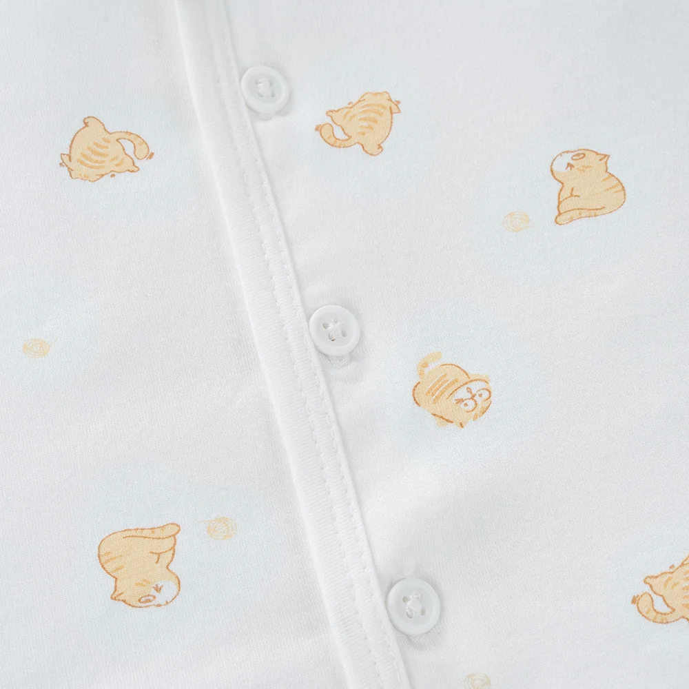 Set 2 áo sơ sinh cài giữa tay ngắn Animo Easy HN0125002 (NB-9M,Trắng,NN05)