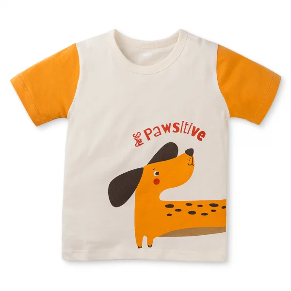 Bộ bé trai ngắn Animo Easy HN0425012 (1-4Y,Kem-vàng ,TT02)