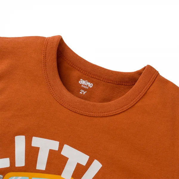 Bộ bé trai ngắn Animo Easy HN0425005 (1-4Y,Cam-kem,TT02)