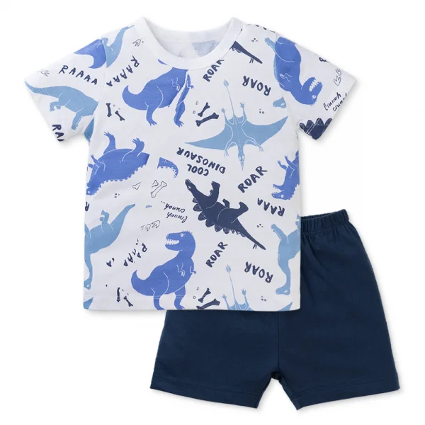 Bộ bé trai ngắn Animo Easy HN0325007 (1-4Y,Trắng-dương,DD04)