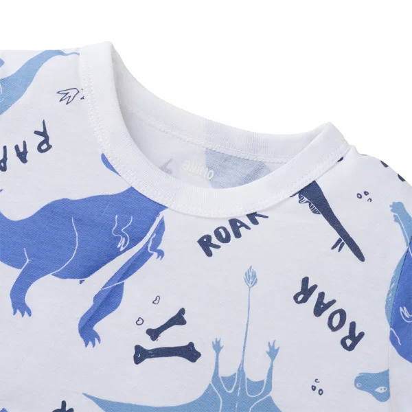 Bộ bé trai ngắn Animo Easy HN0325007 (1-4Y,Trắng-dương,DD04)