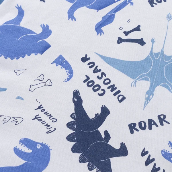 Bộ bé trai ngắn Animo Easy HN0325007 (1-4Y,Trắng-dương,DD04)