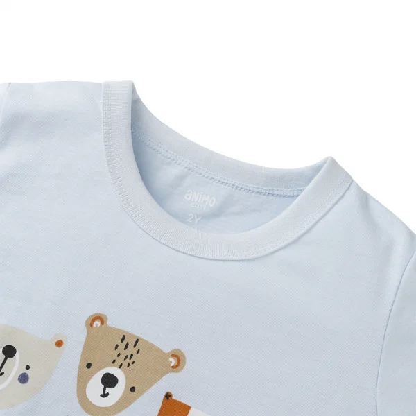 Bộ bé trai ngắn Animo Easy HN0325006 (1-4Y,Biển-dương,NN01)