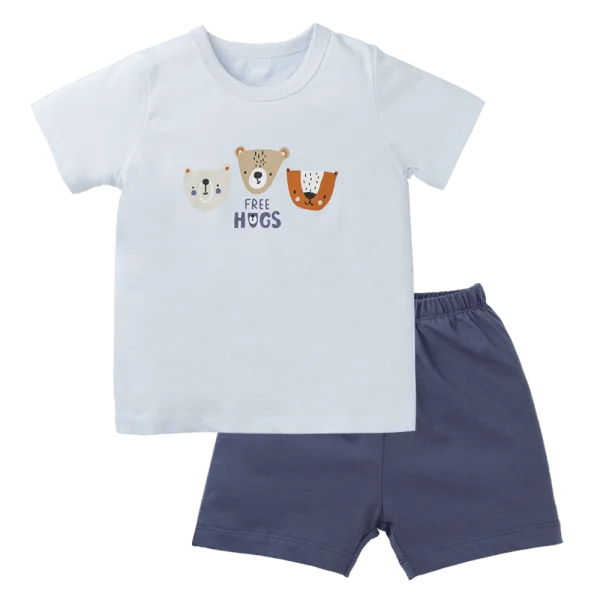 Bộ bé trai ngắn Animo Easy HN0325006 (1-4Y,Biển-dương,NN01)