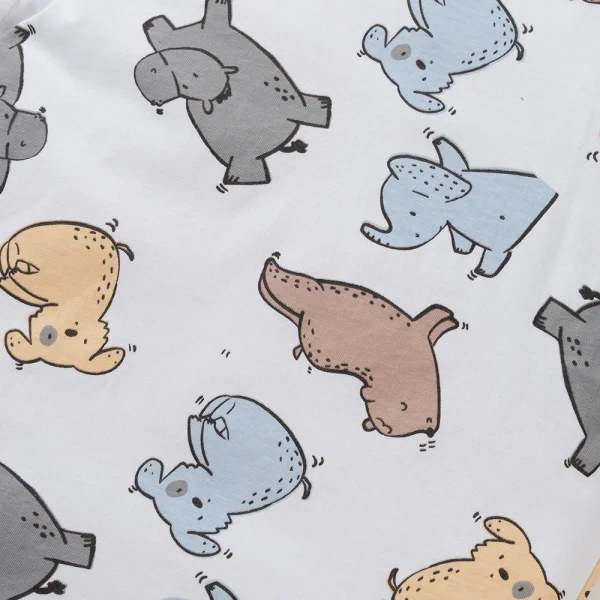 Bộ bé trai ngắn Animo Easy HN0425018 (1Y,Kem-xám,NN03)