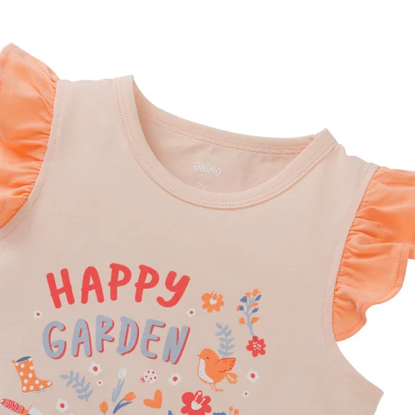 Bộ bé gái ngắn Animo Easy TX0525035 (1Y,Be-cam sữa,NN02)