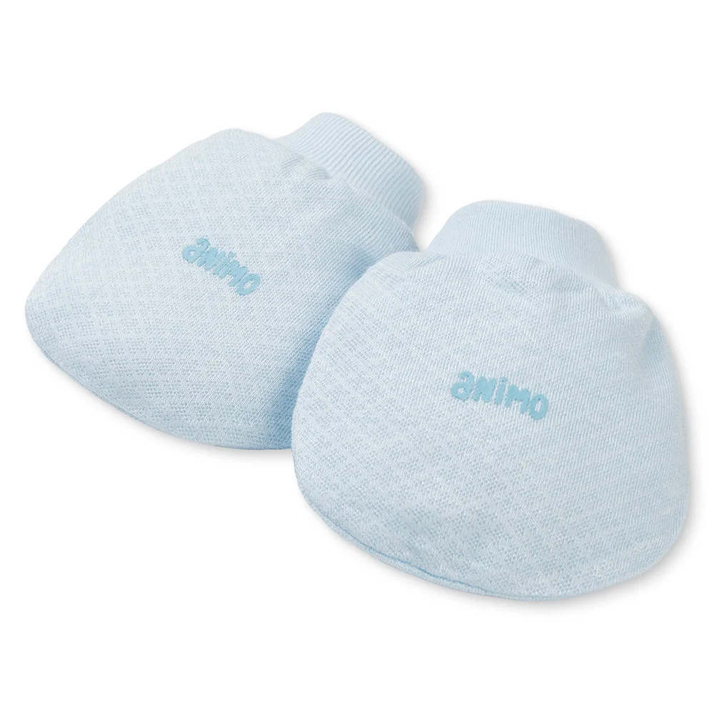 Set 6 bao tay chân sơ sinh Animo BA0425075 (NB,Trắng-xanh-vàng)