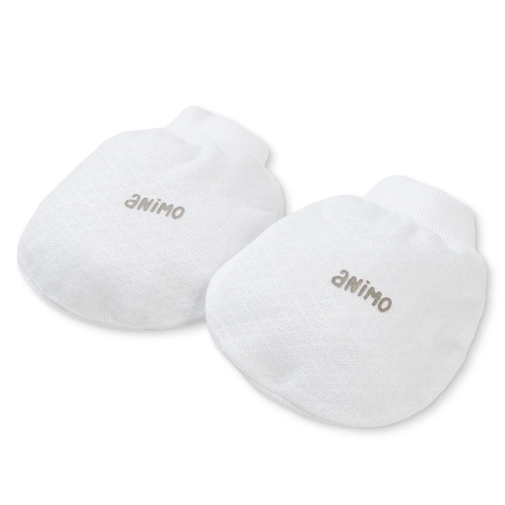 Set 6 bao tay chân sơ sinh Animo BA0425075 (NB,Trắng-xanh-vàng)