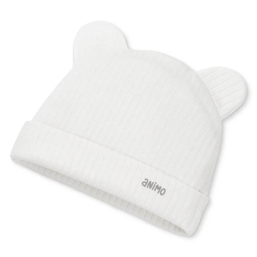 Set 2 nón sơ sinh tai gấu Animo HN0625012 (NB,Vàng-trắng)