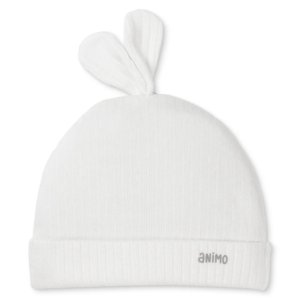 Set 2 nón sơ sinh tai thỏ Animo HN0625011 (NB,Hồng-trắng)