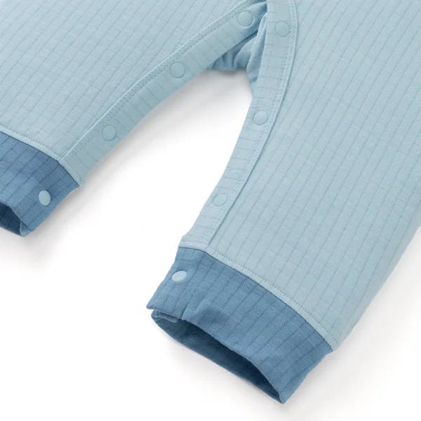 Set 2 bodysuit rayon chống muỗi dài Animo VD0425036 (0-12M,Xanh-trắng,TT06)