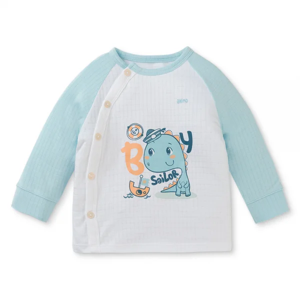 Set 2 bộ rayon chống muỗi dài Animo VD0425028 (0-24M,Xanh-trắng,TT06)