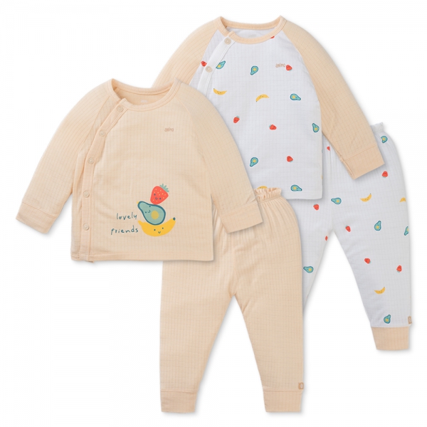 Set 2 bộ rayon chống muỗi dài Animo VD0425027 (0-24M,Kem -trắng,NN06)