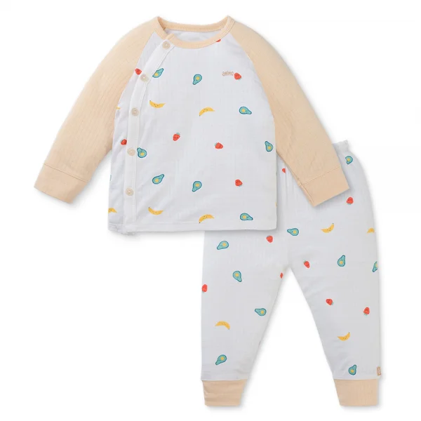 Set 2 bộ rayon chống muỗi dài Animo VD0425027 (0-24M,Kem -trắng,NN06)