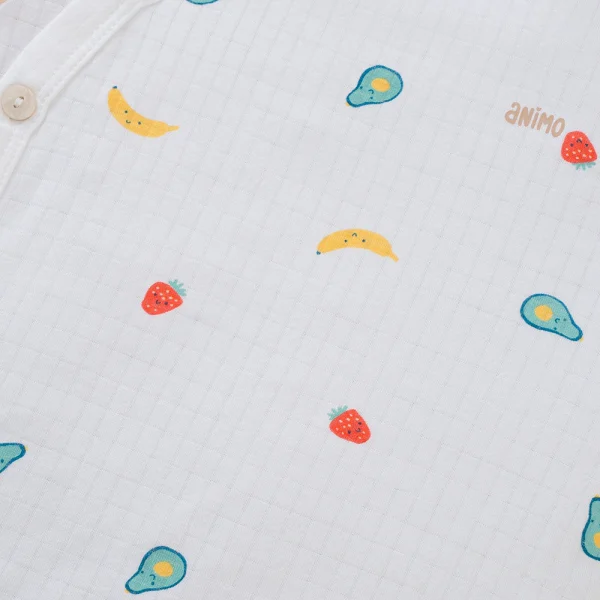 Set 2 bộ rayon chống muỗi dài Animo VD0425027 (0-24M,Kem -trắng,NN06)