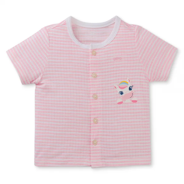 Set 2 bộ rayon chống muỗi ngắn Animo VD0425026 (0-24M,Hồng,NN06)