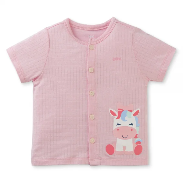 Set 2 bộ rayon chống muỗi ngắn Animo VD0425026 (0-24M,Hồng,NN06)