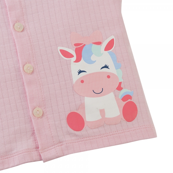 Set 2 bộ rayon chống muỗi ngắn Animo VD0425026 (0-24M,Hồng,NN06)