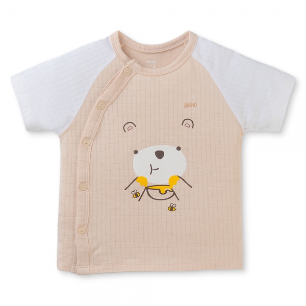 Set 2 bộ rayon chống muỗi ngắn Animo VD0425025 (0-24M,Be-trắng,NN06)