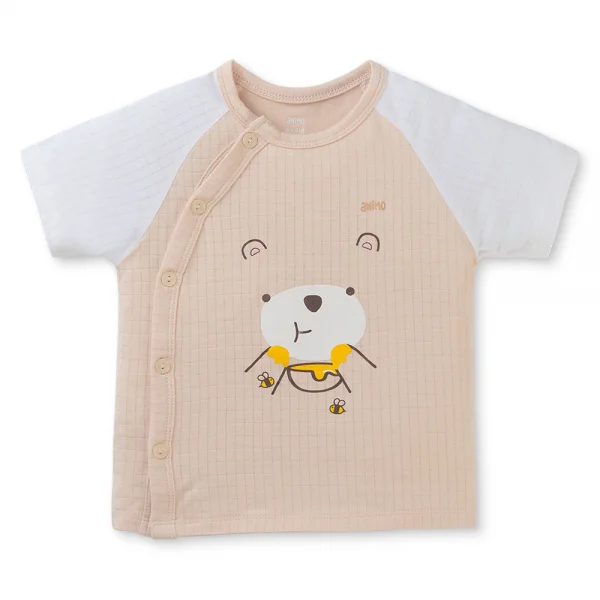 Set 2 bộ rayon chống muỗi ngắn Animo VD0425025 (0-24M,Be-trắng,NN06)