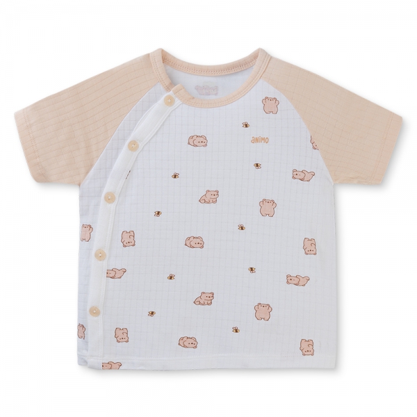 Set 2 bộ rayon chống muỗi ngắn Animo VD0425025 (0-24M,Be-trắng,NN06)