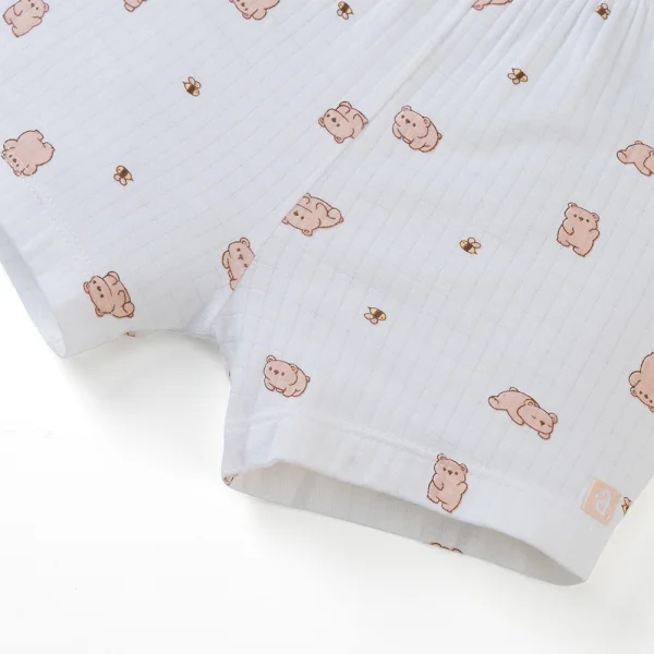 Set 2 bộ rayon chống muỗi ngắn Animo VD0425025 (0-24M,Be-trắng,NN06)