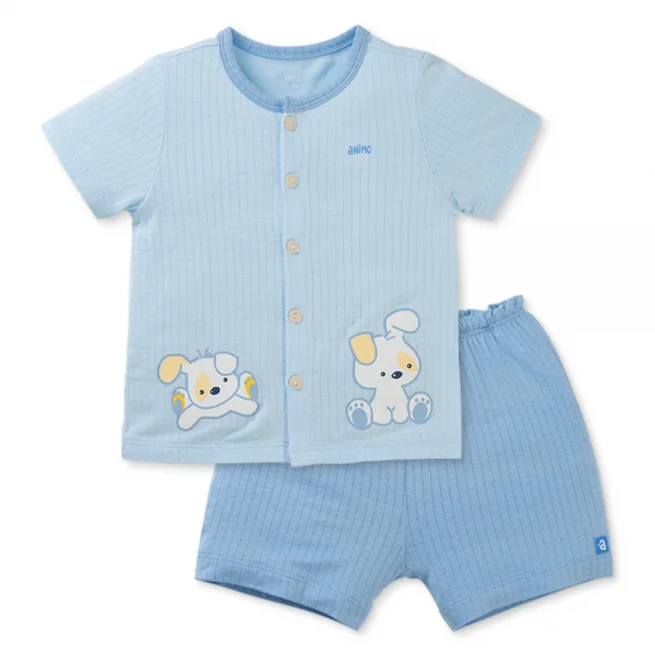 Set 2 bộ rayon chống muỗi ngắn Animo VD0425024 (0-24M,Biển-trắng,TT06)