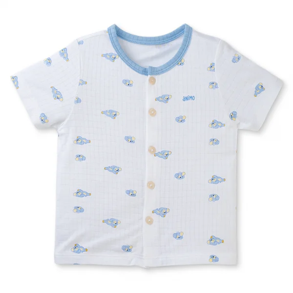 Set 2 bộ rayon chống muỗi ngắn Animo VD0425024 (0-24M,Biển-trắng,TT06)