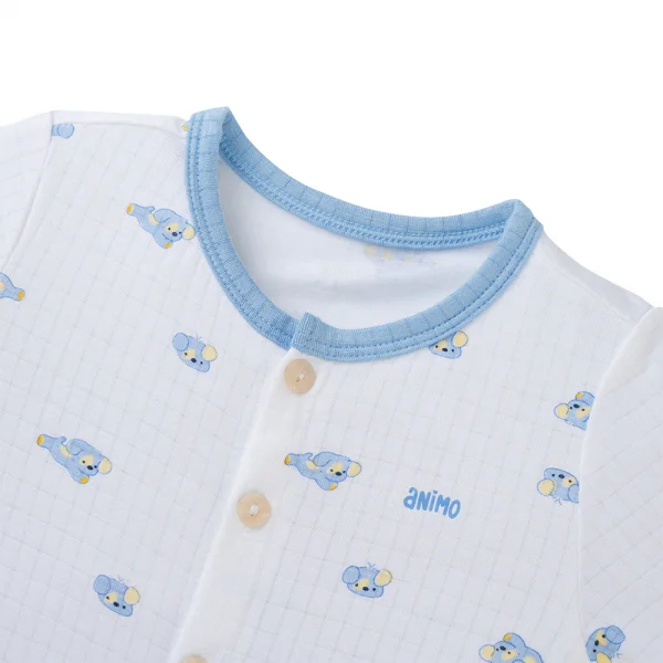 Set 2 bộ rayon chống muỗi ngắn Animo VD0425024 (0-24M,Biển-trắng,TT06)