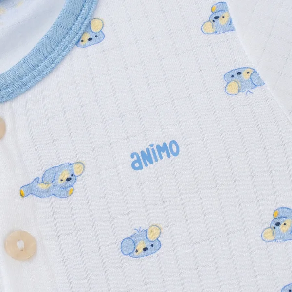 Set 2 bộ rayon chống muỗi ngắn Animo VD0425024 (0-24M,Biển-trắng,TT06)