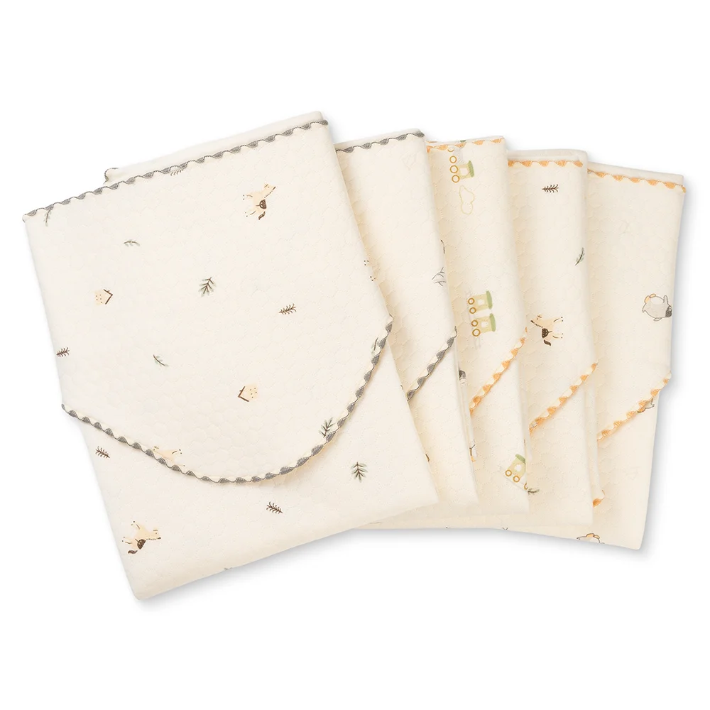 Khăn choàng ủ Sợi tre 3 lớp mỏng Animo T2501_NBA001 (75x80cm,Kem)