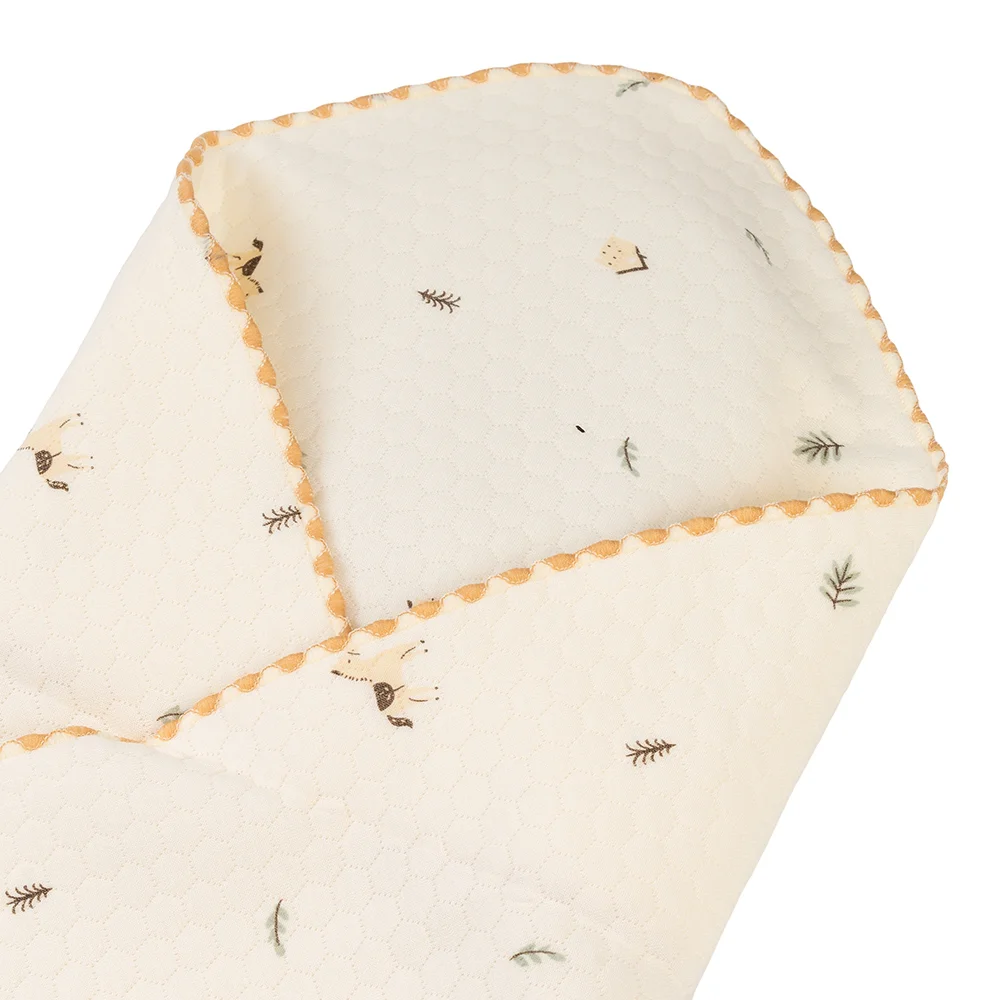 Khăn choàng ủ Sợi tre 3 lớp mỏng Animo T2501_NBA001 (75x80cm,Kem)