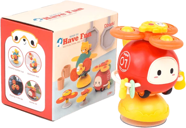 Đồ chơi con quay đa năng 3 trong 1 kèm xe hoạt hình chạy trớn dễ thương YN493140 C502