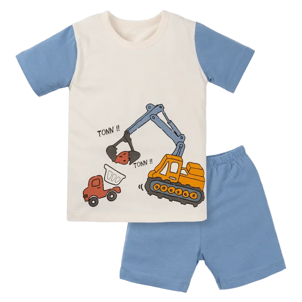 Bộ bé trai ngắn Animo Easy HN1124084 (1-4Y,Xanh dương)