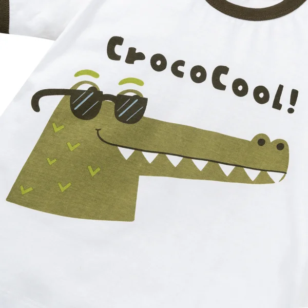 Bộ bé trai ngắn Animo Easy HN1124081 (1-4Y,Xanh rêu)