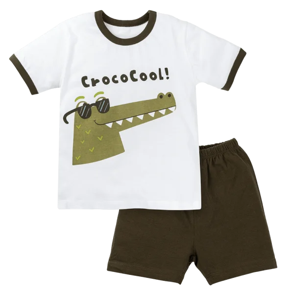 Bộ bé trai ngắn Animo Easy HN1124081 (1-4Y,Xanh rêu)