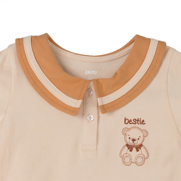 Đầm bé gái Animo LU0425048 (1-6Y,Kem,TT01)