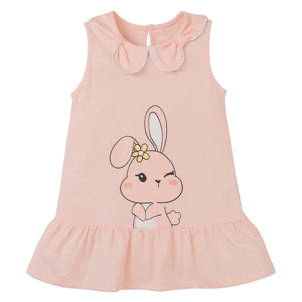 Đầm bé gái Animo Easy LU0425047 (1-4Y,Hồng,TT02)