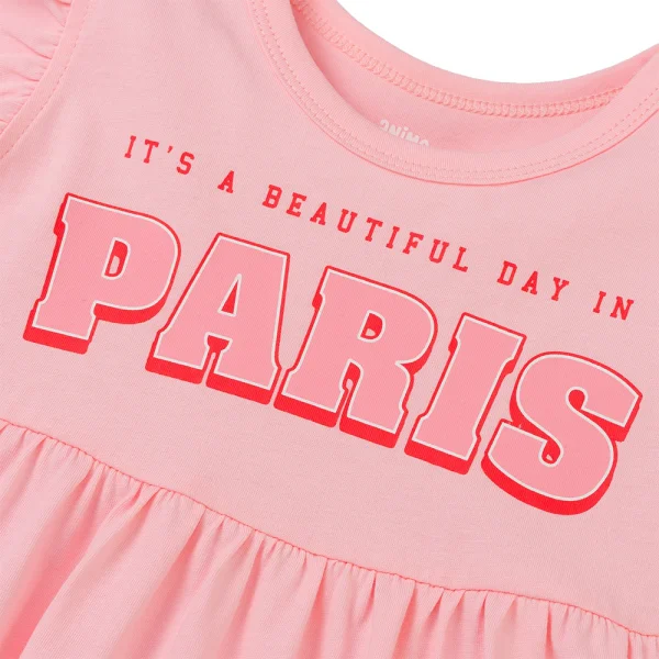 Đầm bé gái Animo Easy LU0425046 (1-4Y,Hồng,TT02)