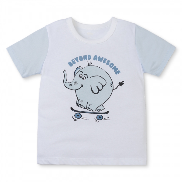 Bộ bé trai ngắn Animo Easy HN0425013 (1-4Y,Trắng-dương,TT02)