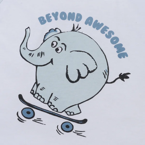 Bộ bé trai ngắn Animo Easy HN0425013 (1-4Y,Trắng-dương,TT02)