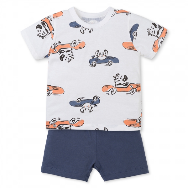 Bộ bé trai ngắn Animo Easy HN0425008 (1-4Y,Trắng-dương,TT04)